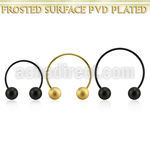 cbstfo5l xxl anodized steel cbr, 16g w 5mm frosted steel balls