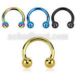 cbtb4 anodized 316l steel circular barbell with 4mm ball