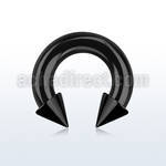 cbtcn4 pvd plated 316l 5mm circular barbell with 7mm cone