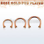 cbttjb25 rose gold steel circular barbell w tiny 2.5mm jewel ball