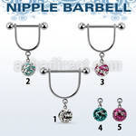 cfrsnp8 steel nipple stirrup w 8m zebra multi crystal ball