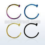cltns20 anodized 316l steel fake nose clips in 20g 0 8mm