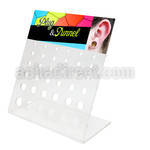 dac43 empty display for screw plug flesh tunnel with 36 holes