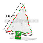 dac77 acrylic empty christmas tree display for ear stud pair