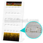 dac83 acrylic empty display for belly banana w easy off hole