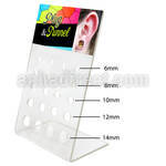 dac86 empty display with holes for screw fit plug flesh tunnel