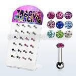 dacb117 board of 316l tragus barbell flat ferido crystal top