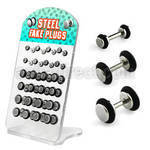 dacb71 board of high polished 316l fake plug with o ring