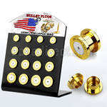 dapg100u 316l steel bullet plugs with original american engraving