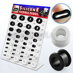 dapg20 display board of black white silicone flesh tunnel