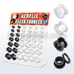 dapg3 display board of acrylic screw fit flesh tunnel