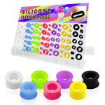 dapg50 board of assorted colored silicone flesh tunnel