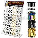 dapg76 board of 3 20mm pvd 316l dual flesh tunnel w screwfit