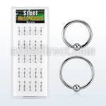 dbcr2 316l steel ball closure ring with 2 5mm closure ball