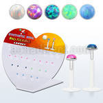 dbilo25 display w bio flex labret w 2.5mm synthetic opal
