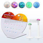 dbilo2 display w bio flex labret w 2mm synthetic opal