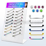 dind23 pvd plated polished 316l industrial surface barbell