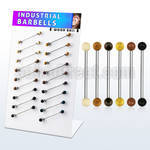 dind26 board w 18 organic industrial barbell 5mm wood balls