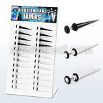 divtp 6 8mm acrylic fake taper w 5mm b w clear o ring