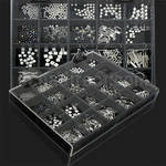 dmbj13 316l steel ball cone dice post circular labret barbell