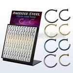 dmcltn96 board w 96 pcs of anodized 316l steel fake nose clips