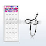 dncl10 box w 24 silver fake nose clips with infinity symbol top