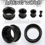 dparr areng wood single flare flesh tunnel with rubber o ring