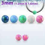 dpo3 3mm synthetic opal dimple ball for ball closure rings