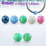 dpo4 4mm synthetic opal dimple ball for ball closure rings