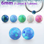dpo6 6mm synthetic opal dimple ball for ball closure rings