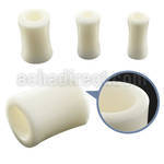 dpwh white bone double flared flesh tunnel size 4mm to 6mm