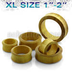 dpwjxl xl size jack fruit wood double flare flesh tunnel