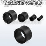 dpwk areng wood double flared flesh tunnel size 3 25mm