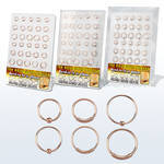 drsgnh board of silver nose hoops 30 w ball 30 endless hoops