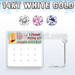 dwsc23 box w 14kt white gold nose screws w 1.25mm round cz 
