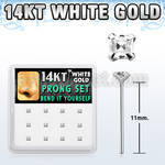 dwys19 box w 14kt white gold bend it nose stud w 2mm square cz 