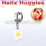 ehh645a helix huggie w a dangling fried egg