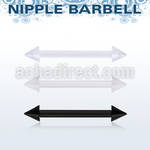 fnpvcn4 bioflex nipple barbell, 14g (1.6mm) w 4mm cones