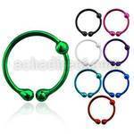 fns06p color silver fake nose clip w 2mm ball diameter 10mm