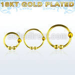 fnsrg 18k gold silver fake nose clip w 2mm right side ball