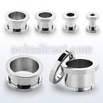 fpg mirror polished surgical steel screw fit flesh tunnel