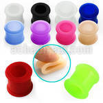 ftsi silicone double flared flesh tunnel size 4 25mm