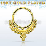 gpsepv9 gold plated silver septum ring w indian inspired design