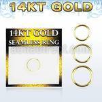 gsel20 solid 14kt gold seamless ring 0 8mm w diameter 8 12mm