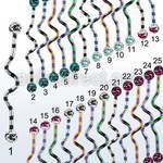 idatfr5c pvd 316l steel industrial zig zag barbell w dotted balls