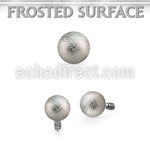 idfo4s 4mm frosted steel ball shaped dermal anchor top part