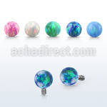 idop4s 4mm syntetic opal ball shaped dermal anchor top part