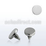 ie3 3mm 316l steel dermal anchor disk top for base plate