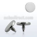 ie5 5mm 316l steel dermal anchor disk top for base plate