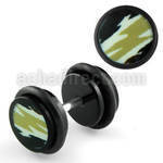 ilagr2 acrylic fake plug w camouflage pattern logo o rings